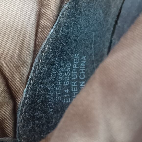 Sperry Harlow Burnished  Leather Wedge Platform Booties in Cognac 6.5 M - Picture 7 of 8